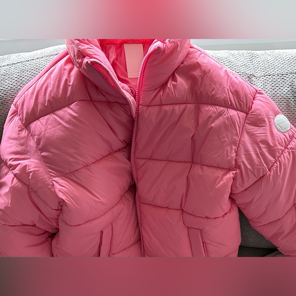 Chic Pink Puffer Jacket for Women